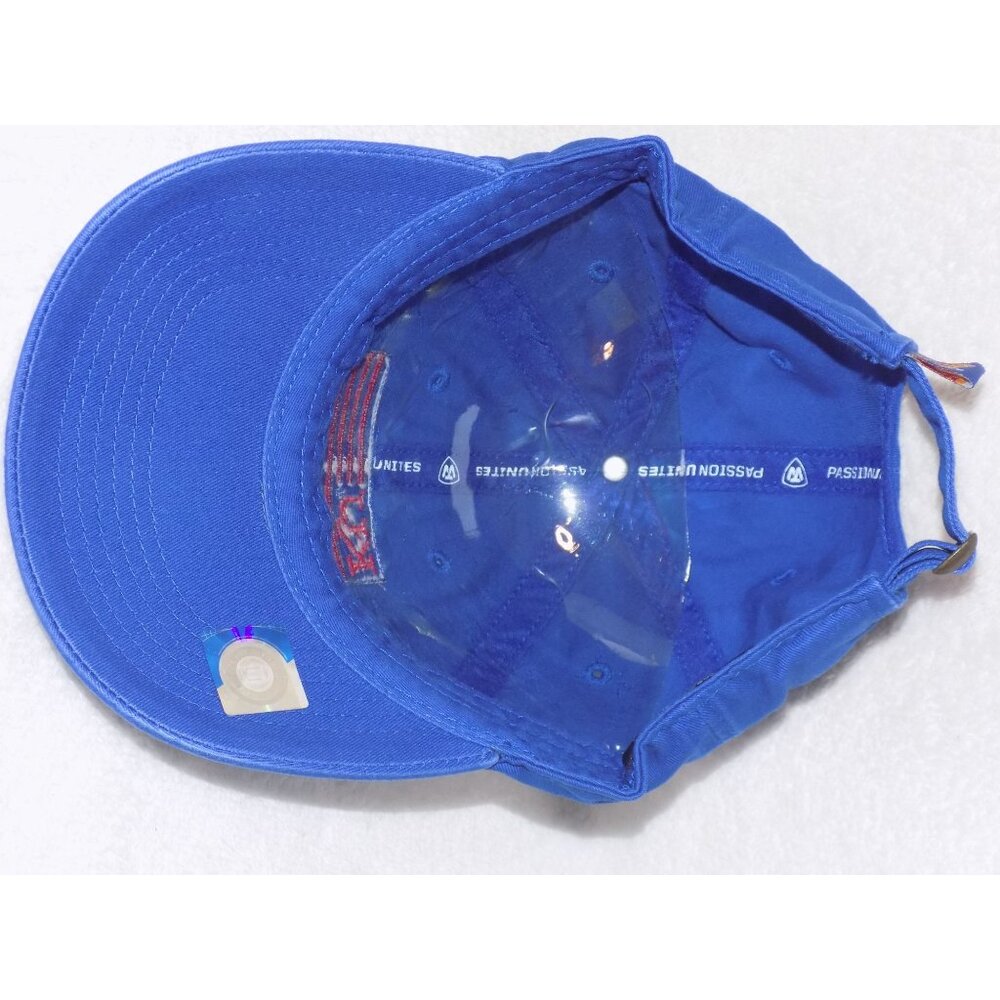 KU Kansas University (Blue) Jayhawks Flag Adjustable Cap College Hat - Picture 5 of 6